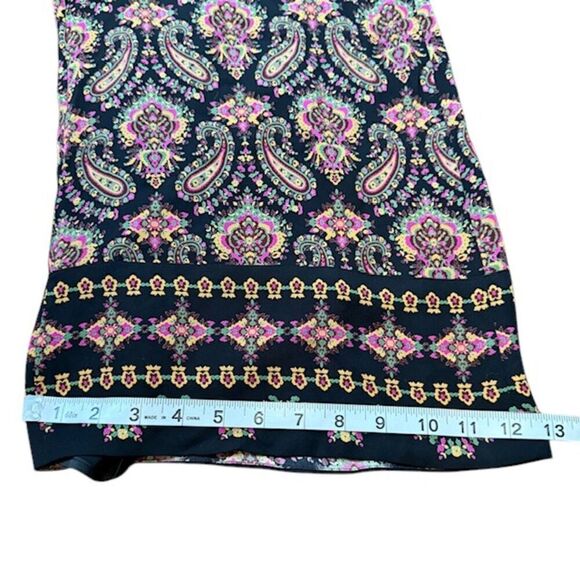 NWT Kobi Halperin Tara Paisley Silk Halter Jumper Black Wide Leg Cross Front 12 - Picture 12 of 16